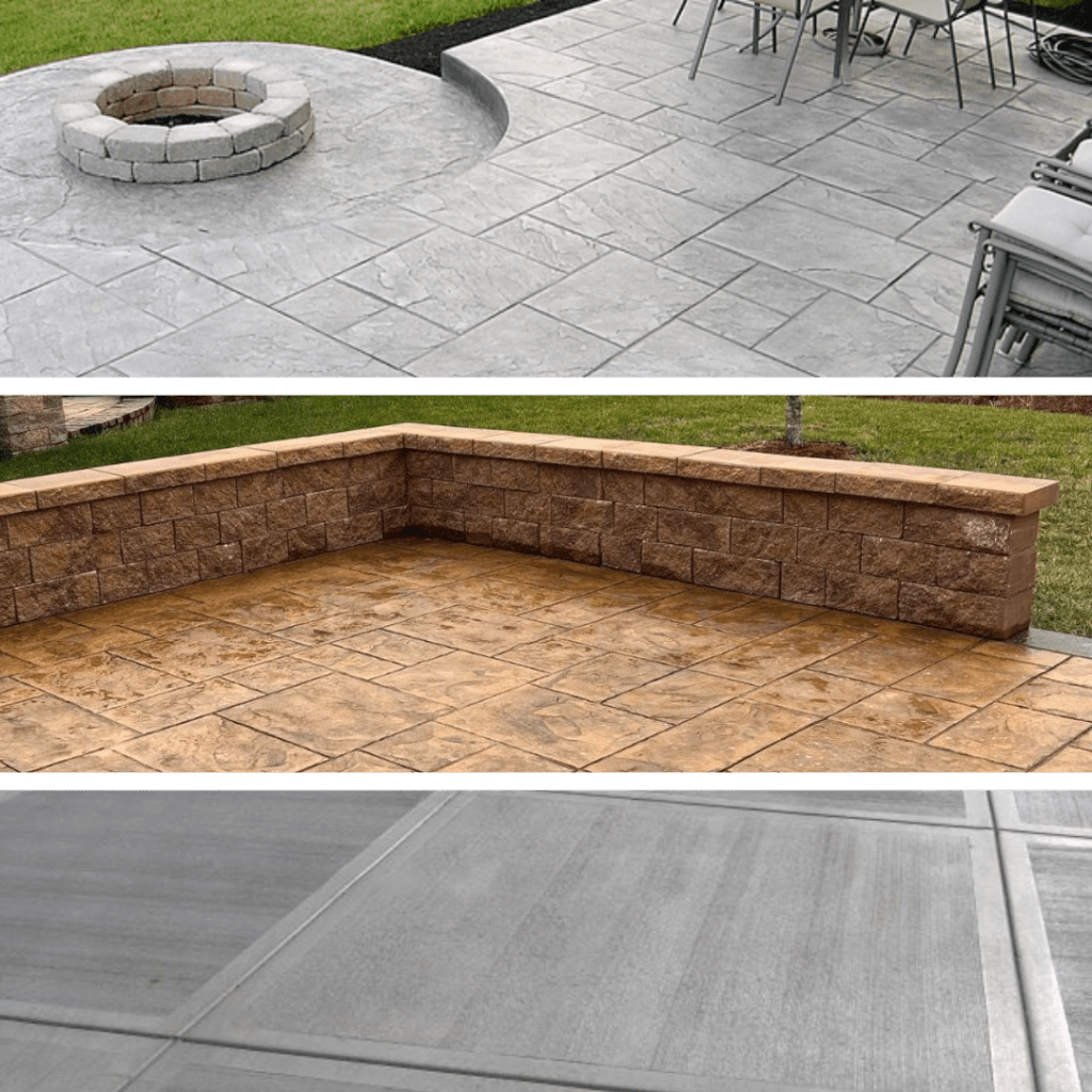 Stamped Concrete Collage