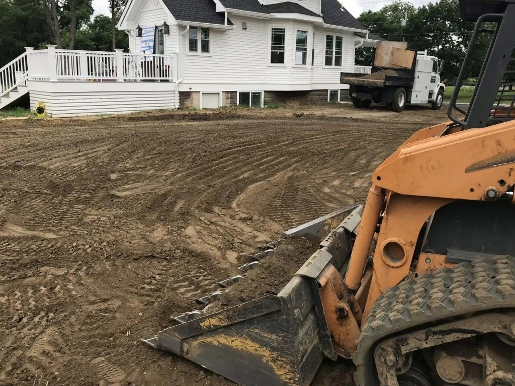 Bulldozer Land Grading