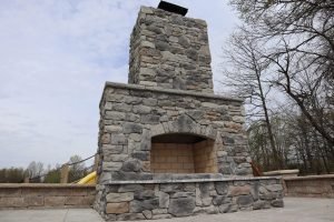 Stone Fireplace